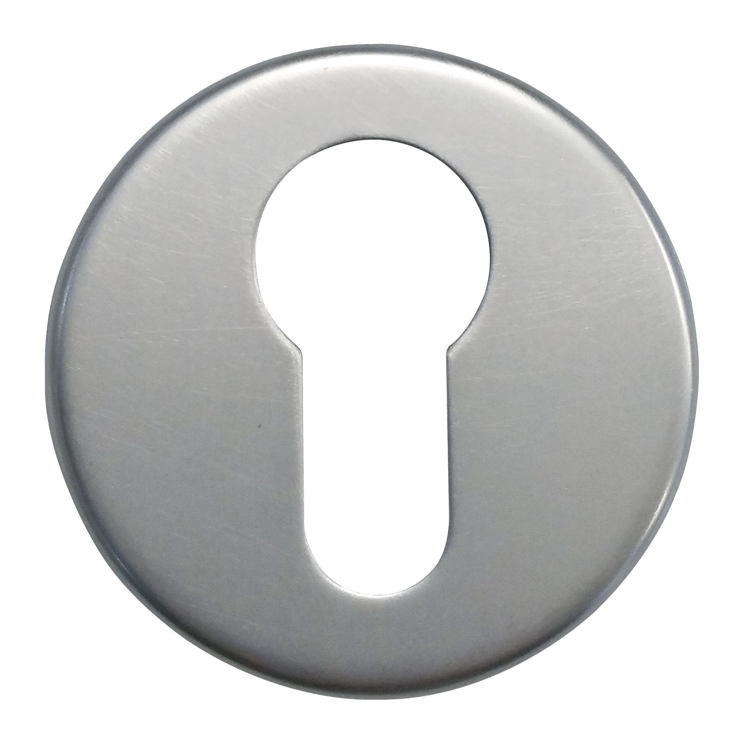 Grundmann Zylinderrosette PZ WG D70, ø 50 mm, mit Universalträger "U", silber eloxiert
