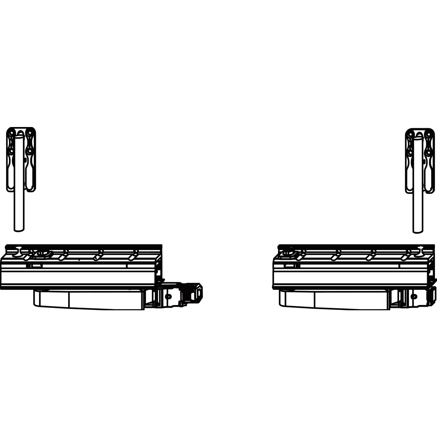 Maco #455798 SKB-S/SE Grundkarton Laufwagen, Schema A und C, 160 kg, links (455798)