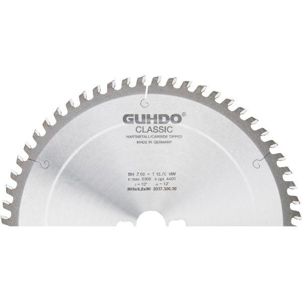 GUHDO HW-TF-Kreissägeblatt 250x3,2x30 mm Z80 TF
