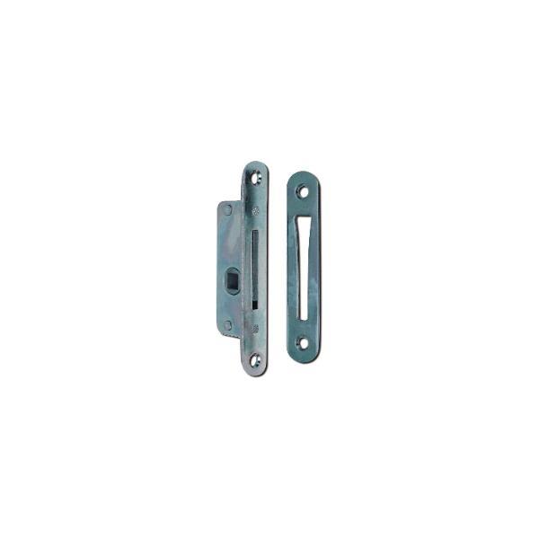 Grundmann Einstemmzunge mit Schließblech, DM 13 mm, rund, Stahl verzinkt