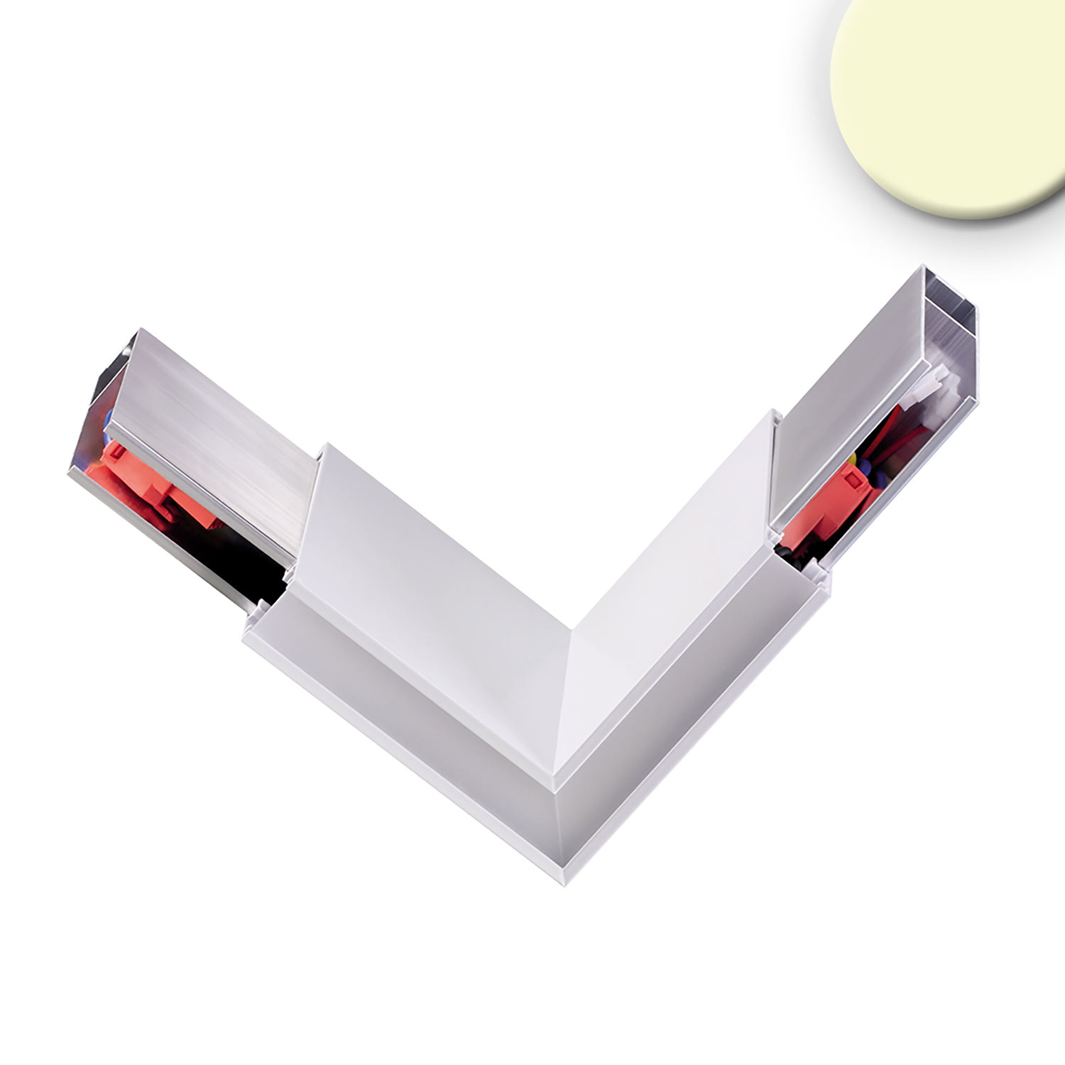ISOLED Eckverbinder 90° prismatisch für Hängeleuchte Linear Up&Down 3W weiß warmweiß