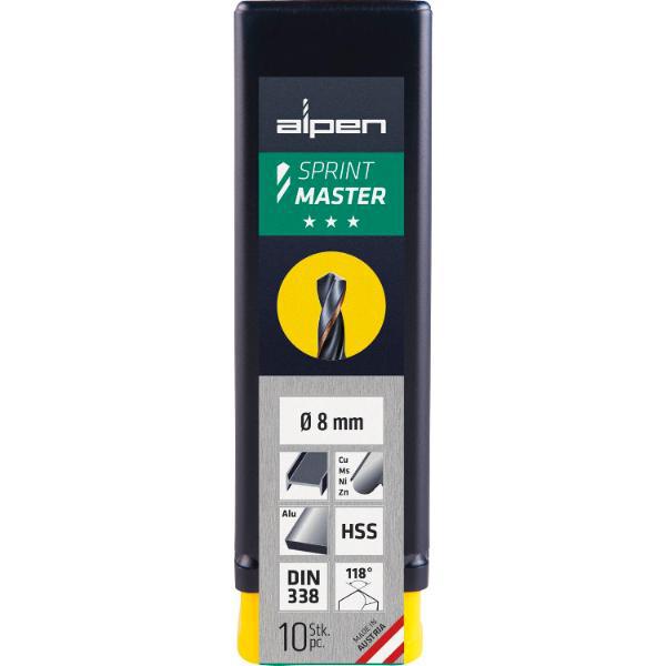 Alpen Spiralbohrer Sprint Master DIN338RN HSS Zylinderschaft ø 4.3mm