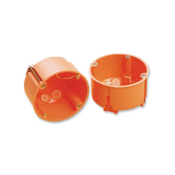 Hohlwanddose, Tiefe 46 mm, ø 68 mm, orange