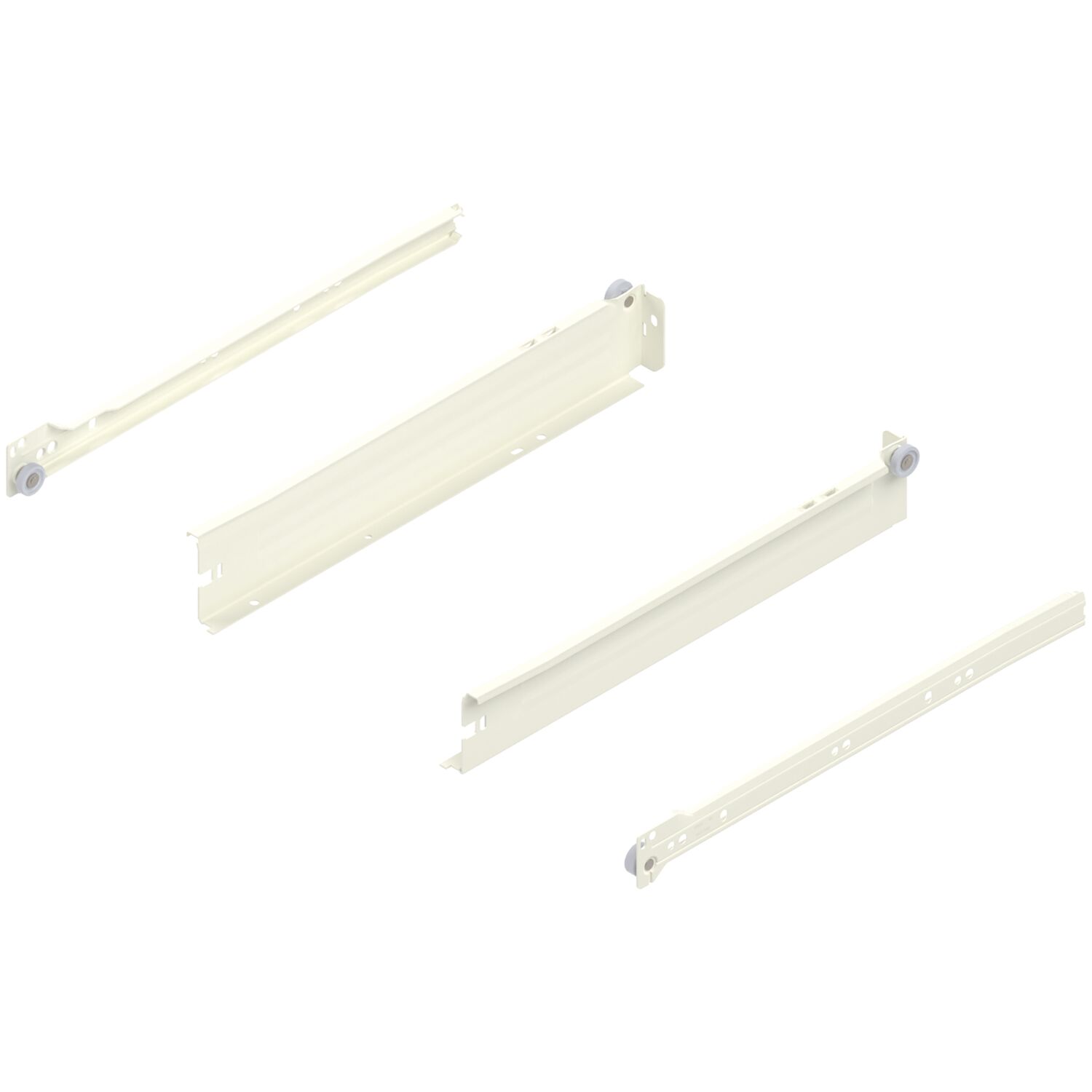 blum METABOX N Zarge 320 Schraubversion, Teilauszug, NL 350, cremeweiß