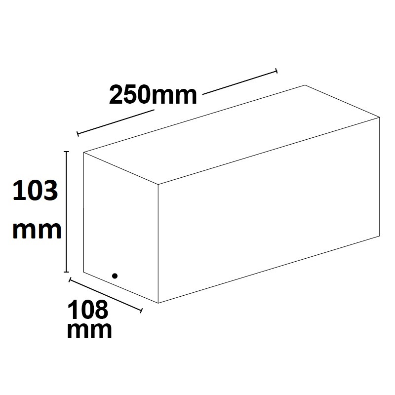 ISOLED Wandleuchte BOX-II 1xE27 IP54 weiß exkl. Leuchtmittel