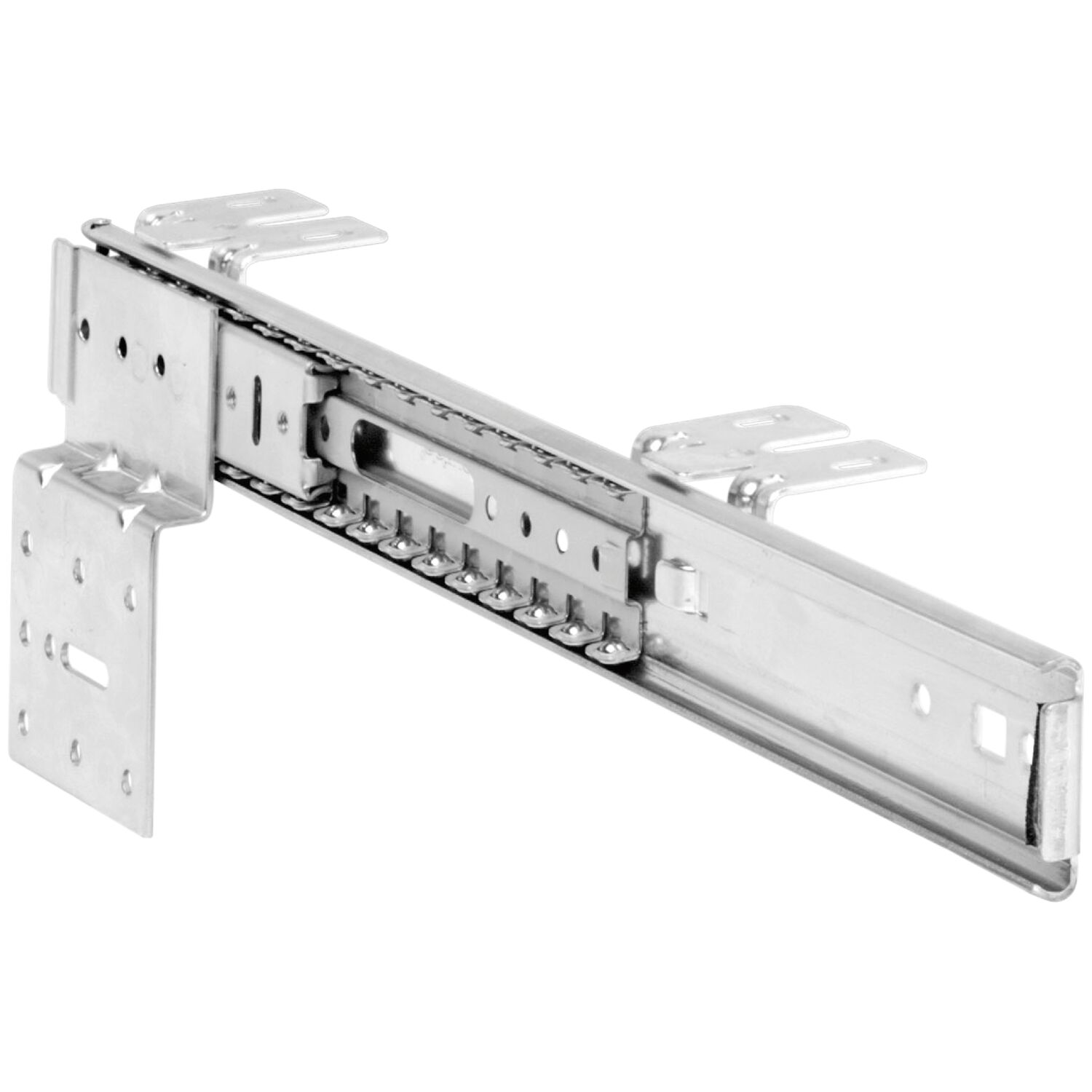 Accuride 1319 Beschlägegarnitur, Länge 550 mm, Stahl hell chromatiert Accuride 1319 Beschlägegarnitur, Länge 400 mm, Stahl hell chromatiert