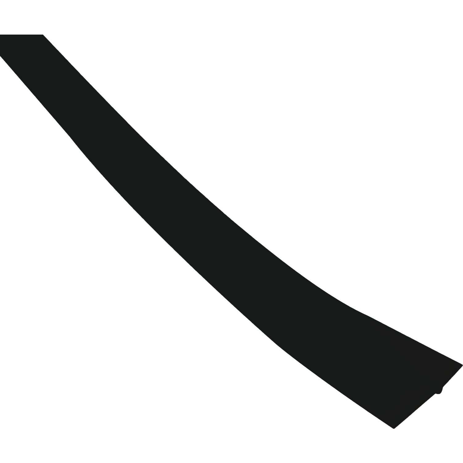 REHAU Schlagleiste mit weicher Lippe,selbstklebend L 2500mm,Kunststoff schwarz (2.5 m)