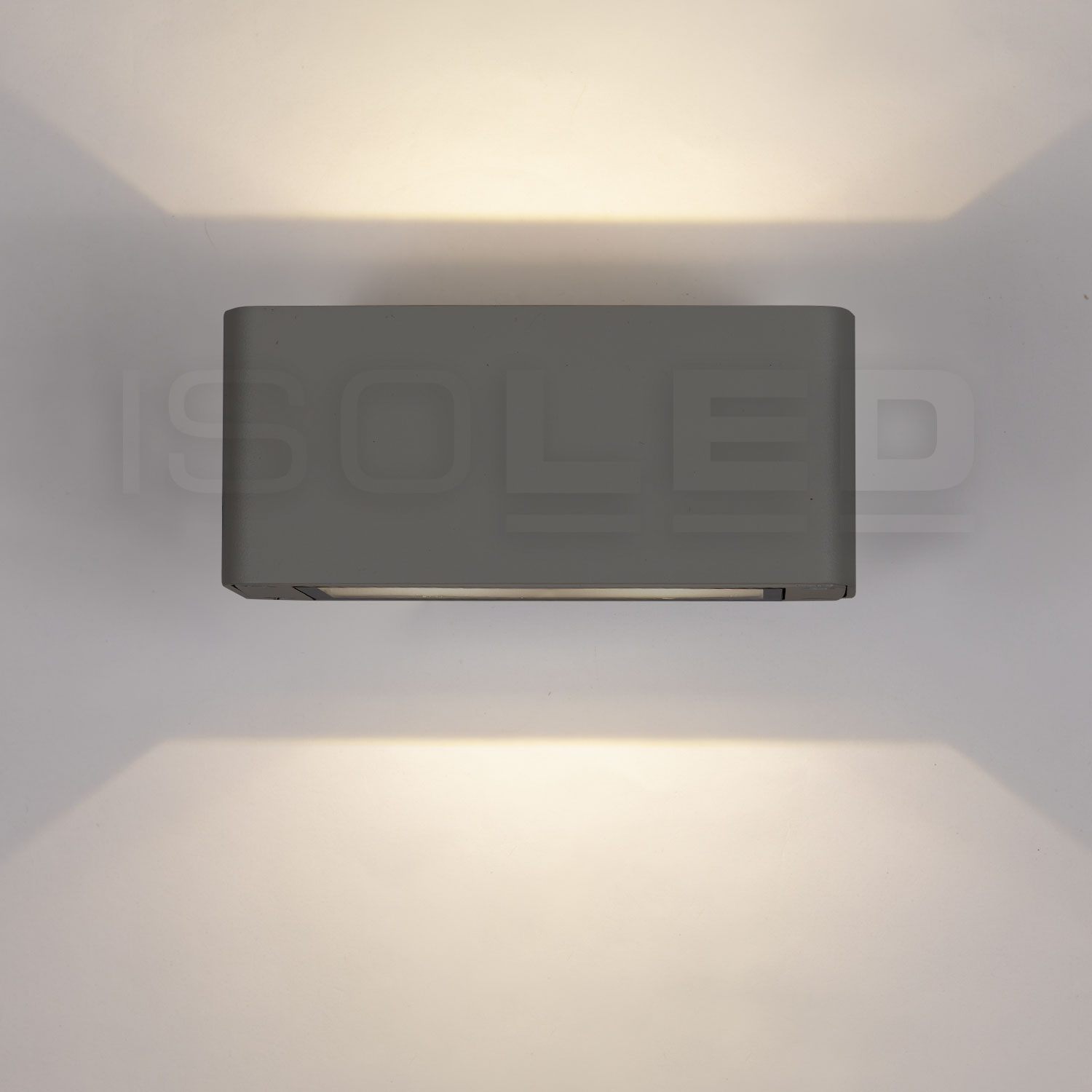 ISOLED LED Wandleuchte Up&Down 4x3W CREE IP54 anthrazit warmweiß