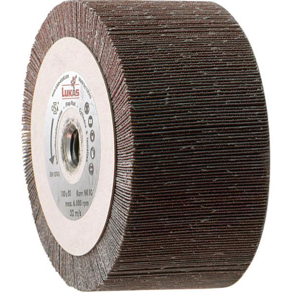 Lukas Lamellenwalze LWL Normalkorund 100 x 50 mm Korn NK80 M14 (2Stk)