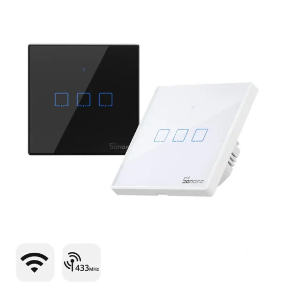 Sonoff WLAN-Wandschalter der SONOFF TX-Serie WiFi+RF433 T1 2fach