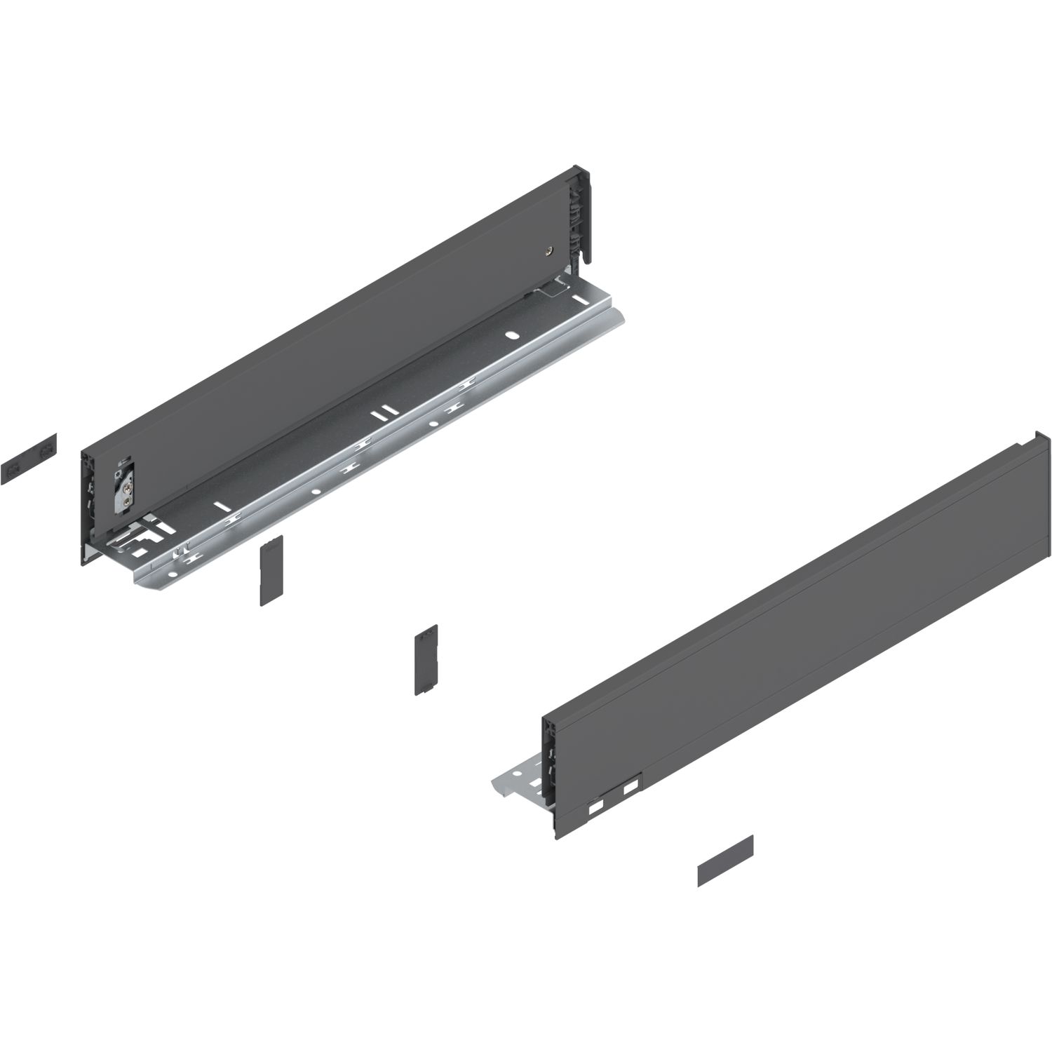 blum LEGRABOX pure SET Höhe M, BLUMOTION S, 40kg, NL 300, Oriongrau