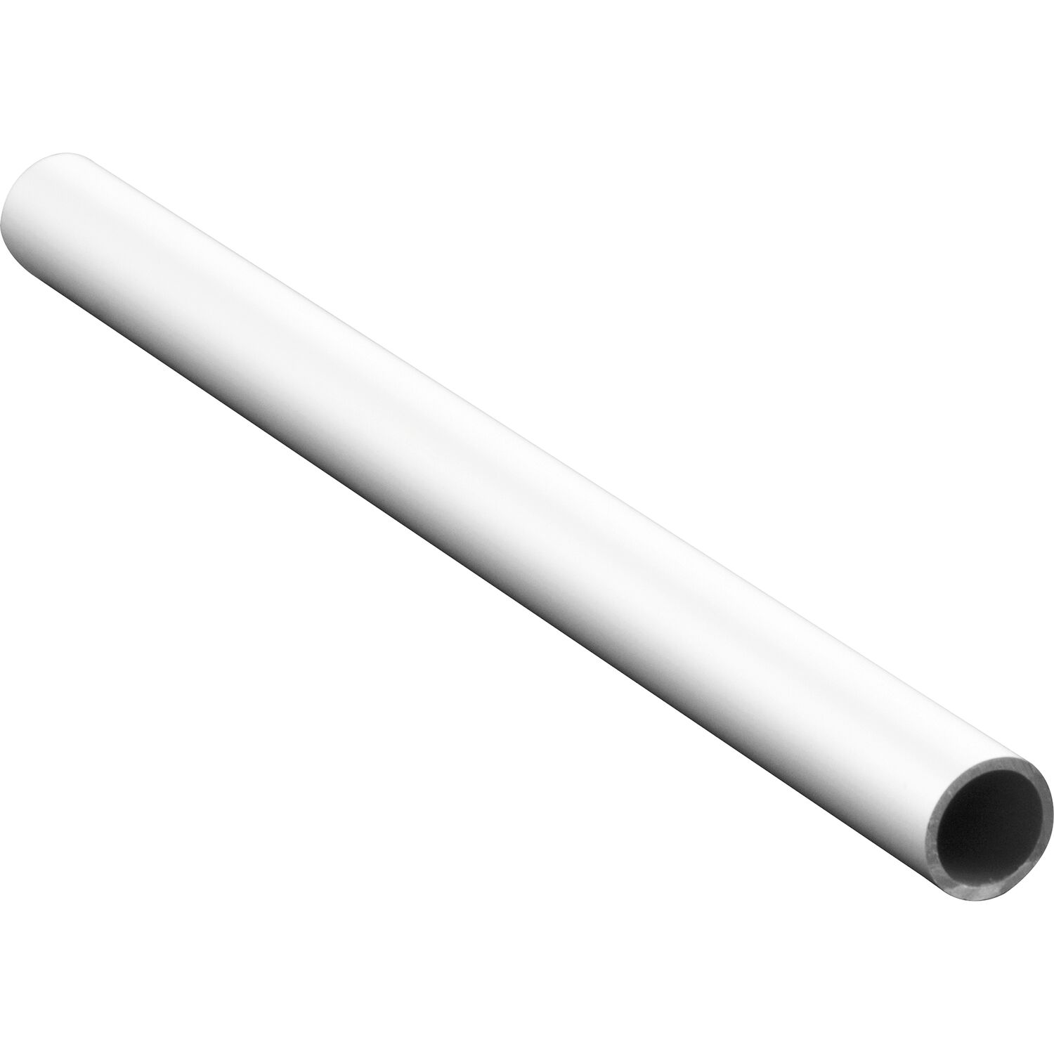 HAUTAU FL190 Kurbelstangenrohr L=3000 mm Aluminium weiß RAL 9016