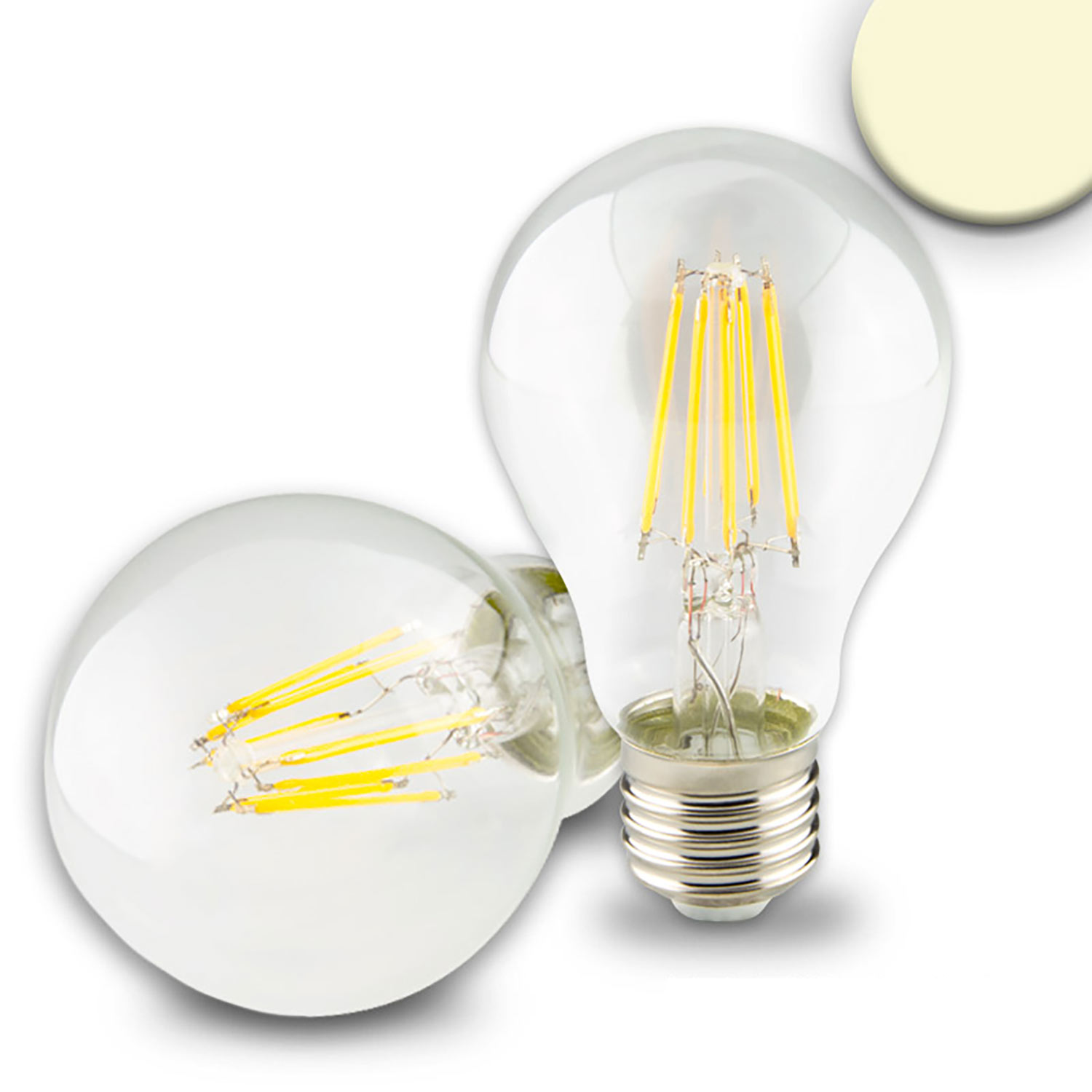 ISOLED E27 LED Birne 8W klar warmweiß dimmbar ISOLED E27 LED Birne 8W klar warmweiß dimmbar