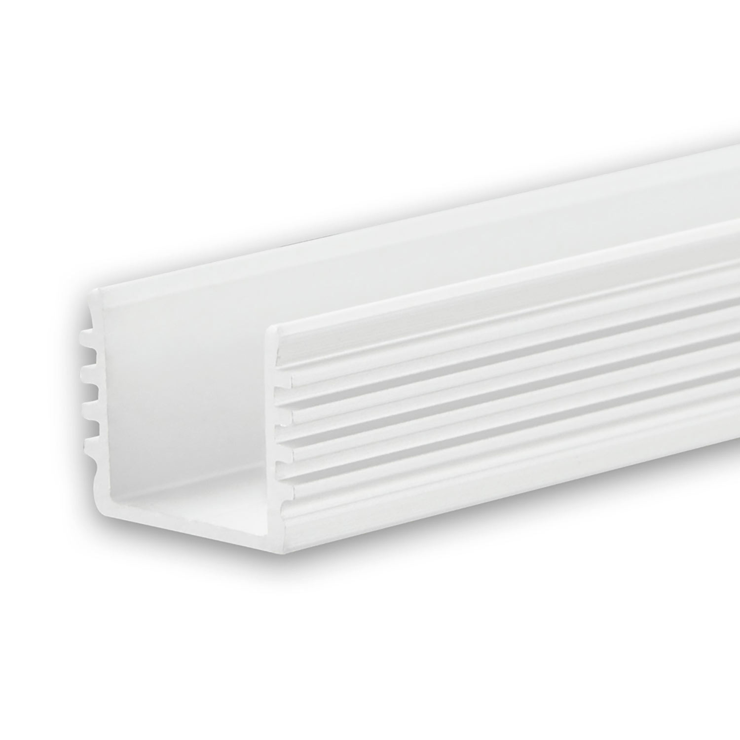ISOLED LED Aufbauprofil SURF12 BORDERLESS Aluminium pulverbeschichtet weiß RAL 9010 200cm