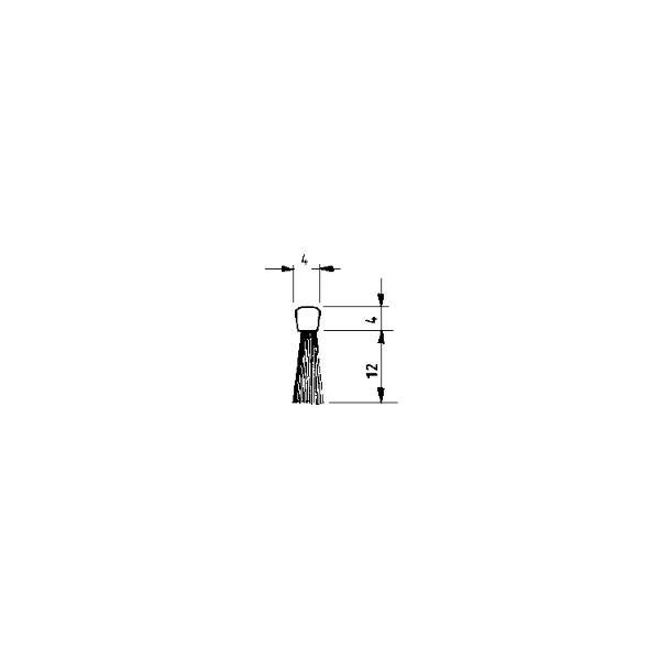 Dichtungsbürsten ohne Montageprofil, 4 x 4 x 16 mm