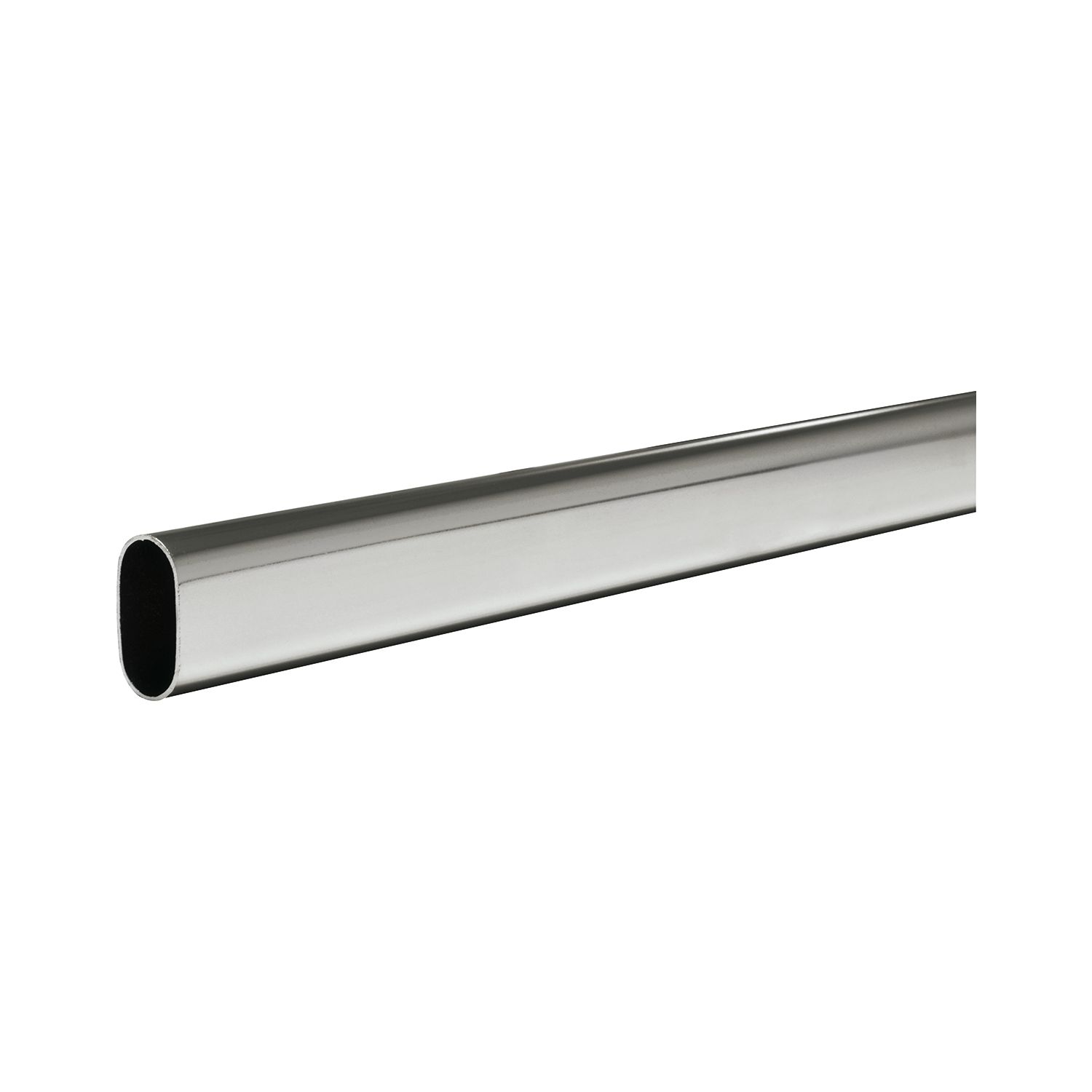 secOtec Schrankrohr oval verchromt 15X30X1000mm