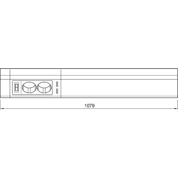 Elektra Unterbauleuchte LD8115AS 1079mm 20W 4000K weiß