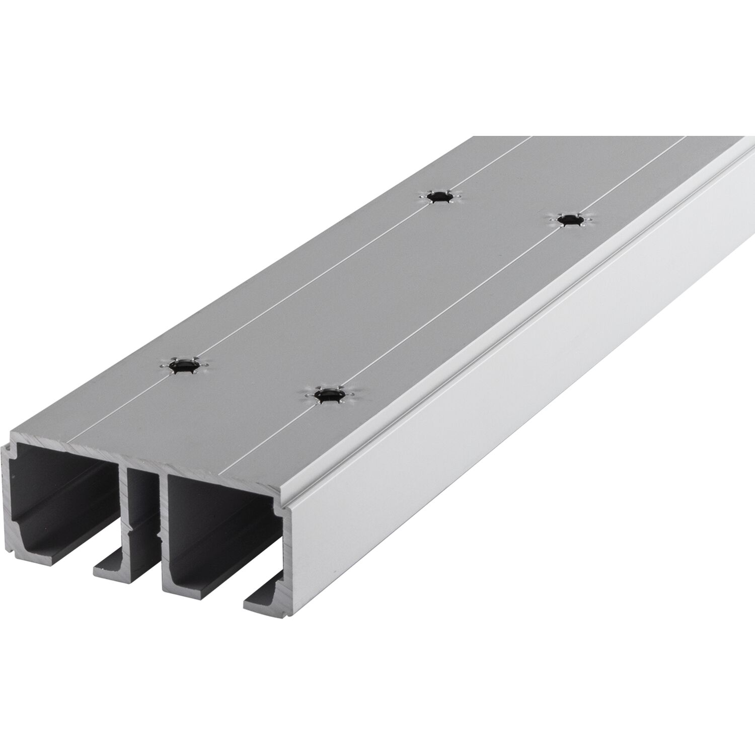 Hawa HAWA DIVIDO 100 Doppellaufschiene gelocht 2500 mm, Aluminium eloxiert