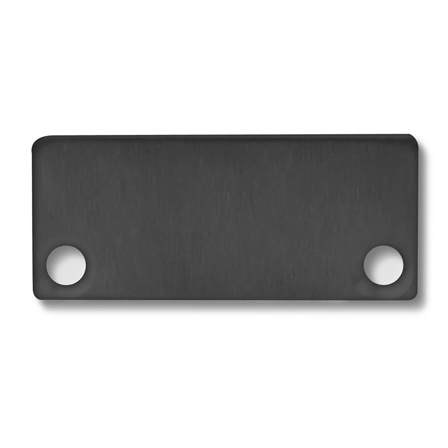 ISOLED Endkappe EC43 Alu schwarz RAL 9005 für SURF/DIVE24 FLAT mit COVER10 2 STK inkl. Schrauben
