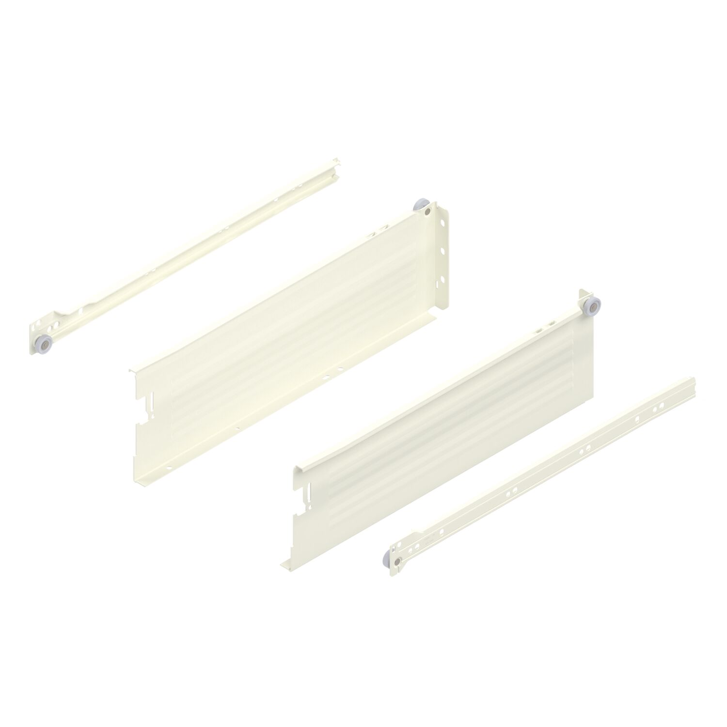 blum METABOX K Zarge 320 Schraubversion, Teilauszug, NL 400, cremeweiß