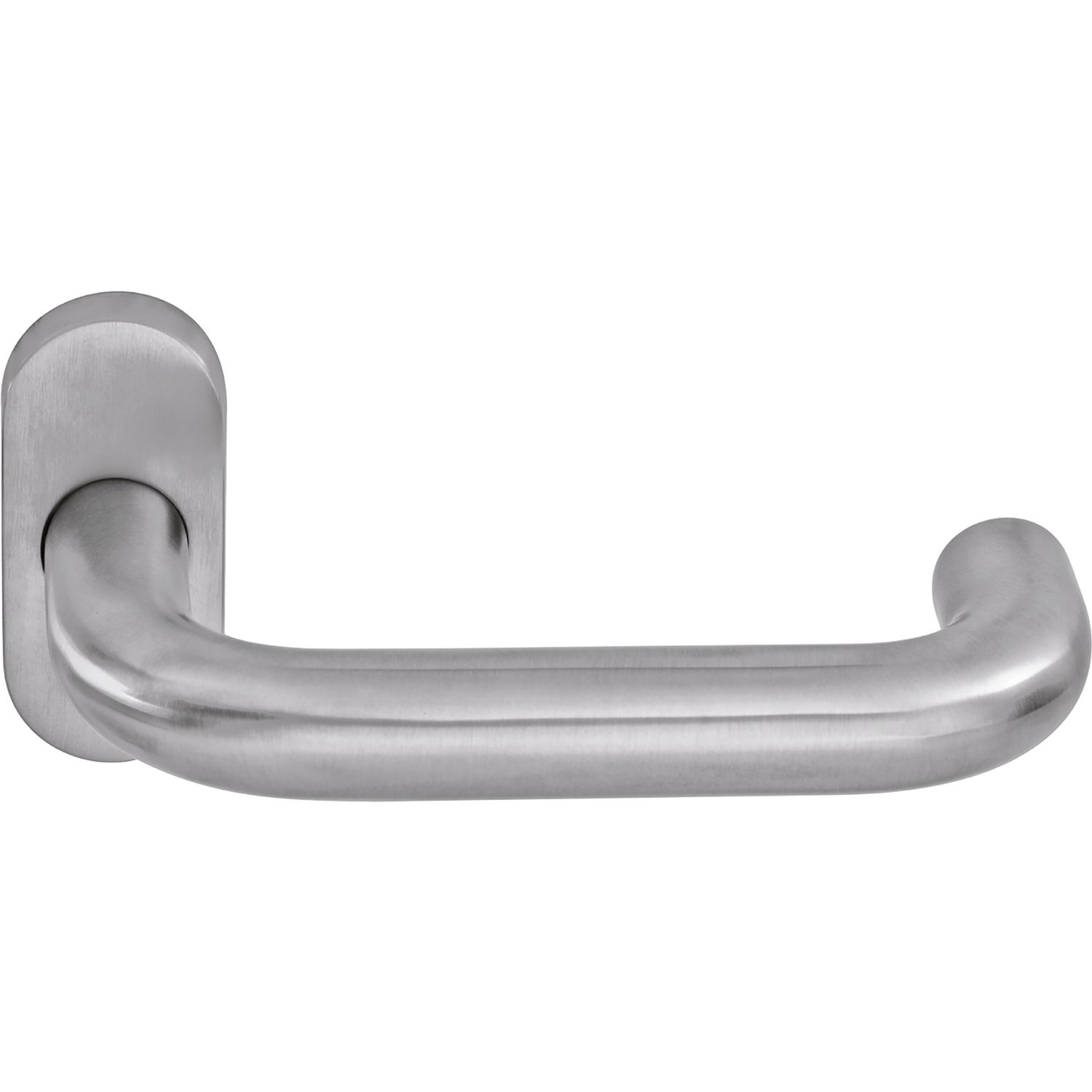 Ogro Drückerlochteil PREMIUM 8100/6620 - mit Rosette, Edelstahl matt