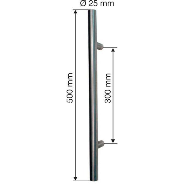 Schösswender Stoßgriffpaar Länge 1200mm Lochabstand: 1000mm Edelstahl