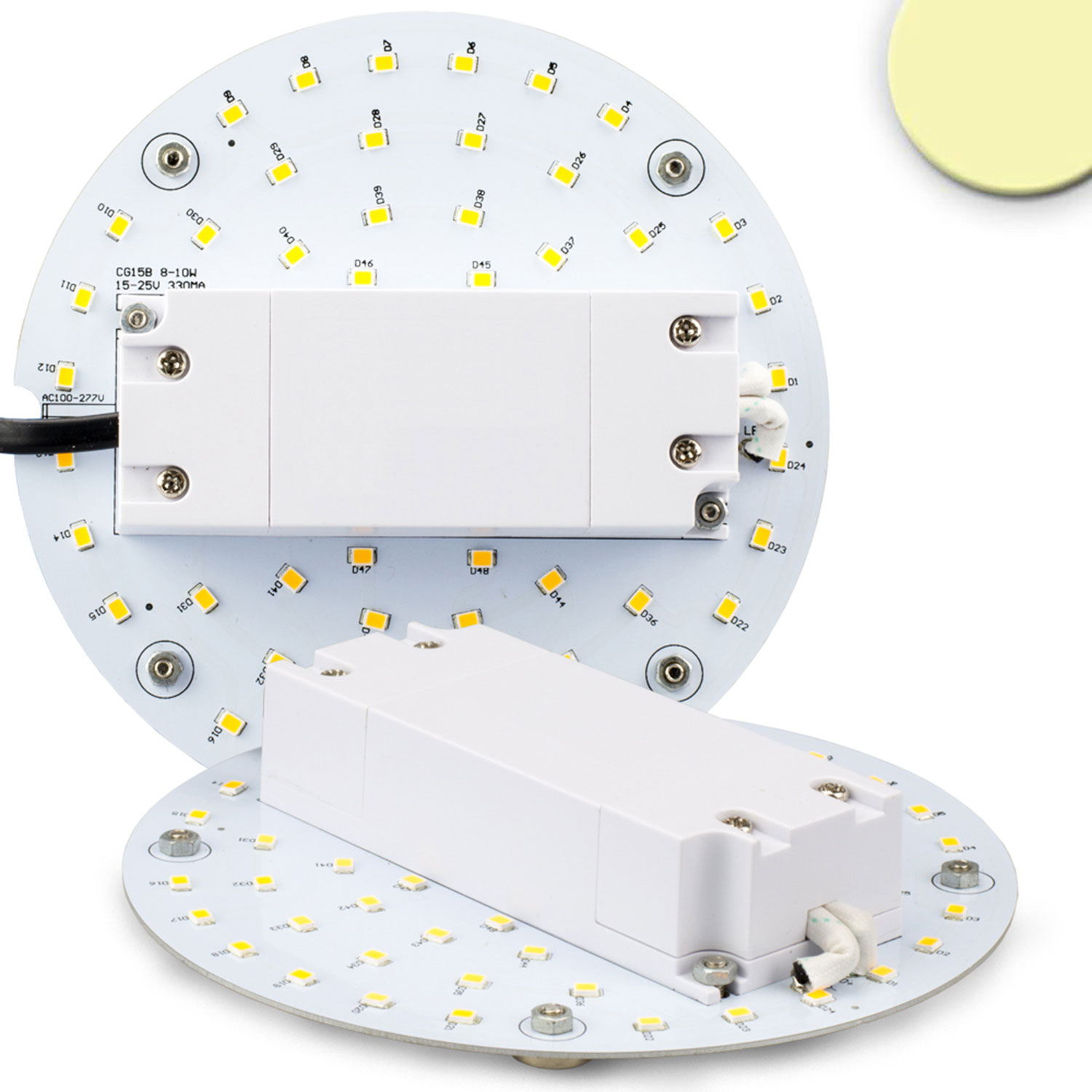ISOLED LED Umrüstplatine 130mm 9W mit Magnet warmweiß