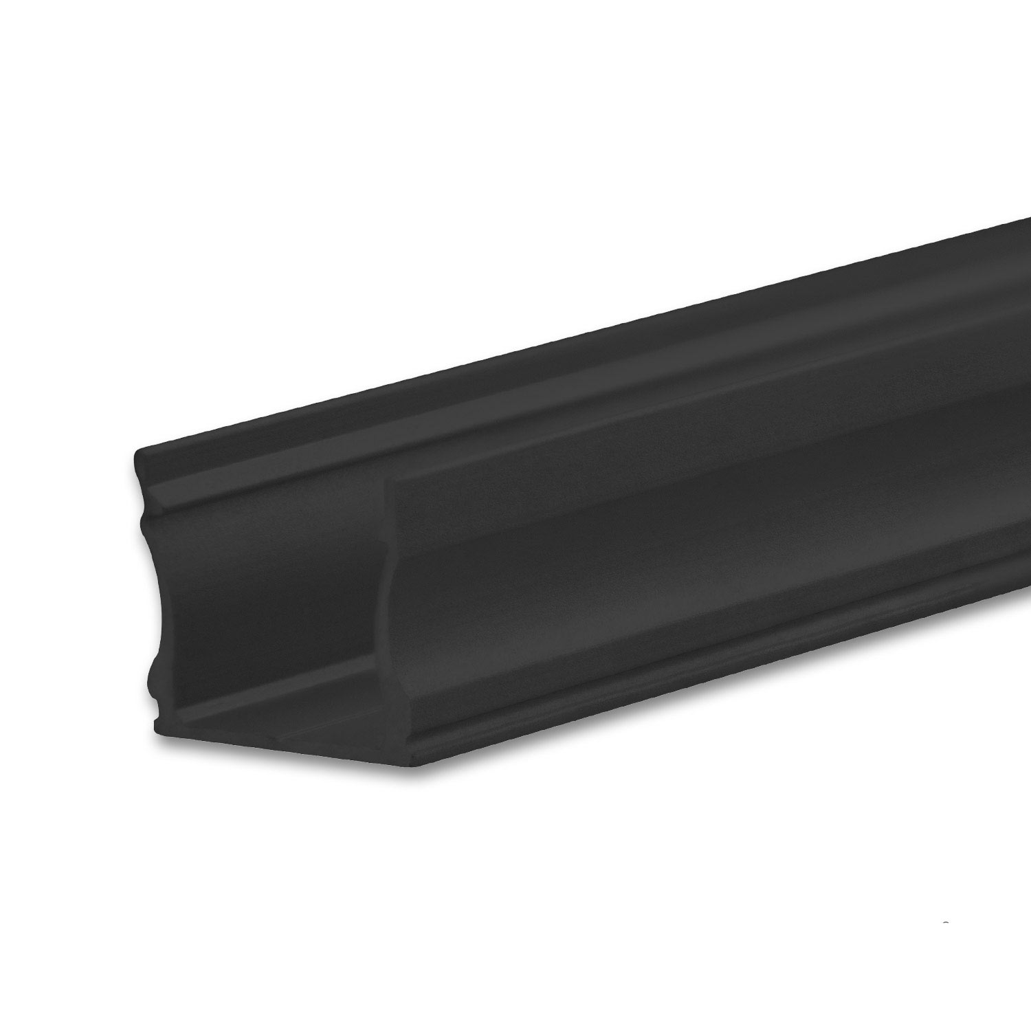 ISOLED LED Aufbauprofil PURE12 S Aluminium schwarz RAL9005 300cm