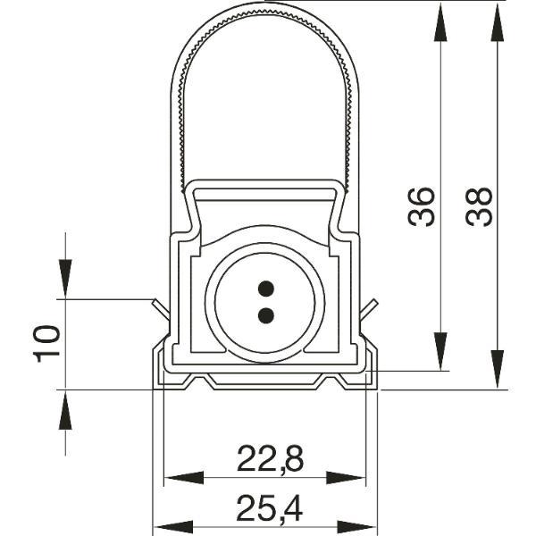 Elektra Unterbauleuchte LD 8021 A 22W 3000K 1446mm weiß