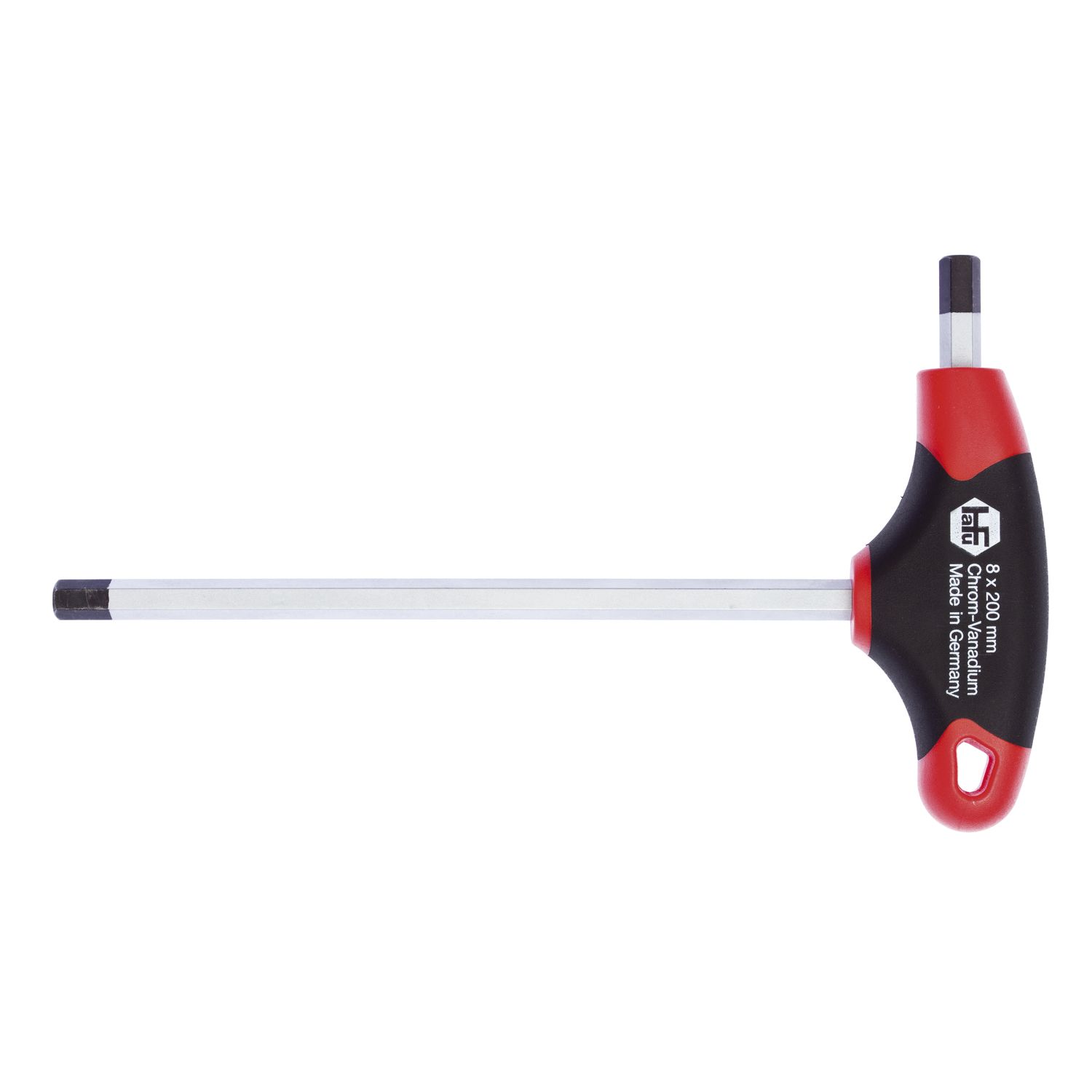 HaFu Sechskant Stiftschlüssel 2K T-Griff mit Seitenabtrieb 6,0 mm Länge 150 mm