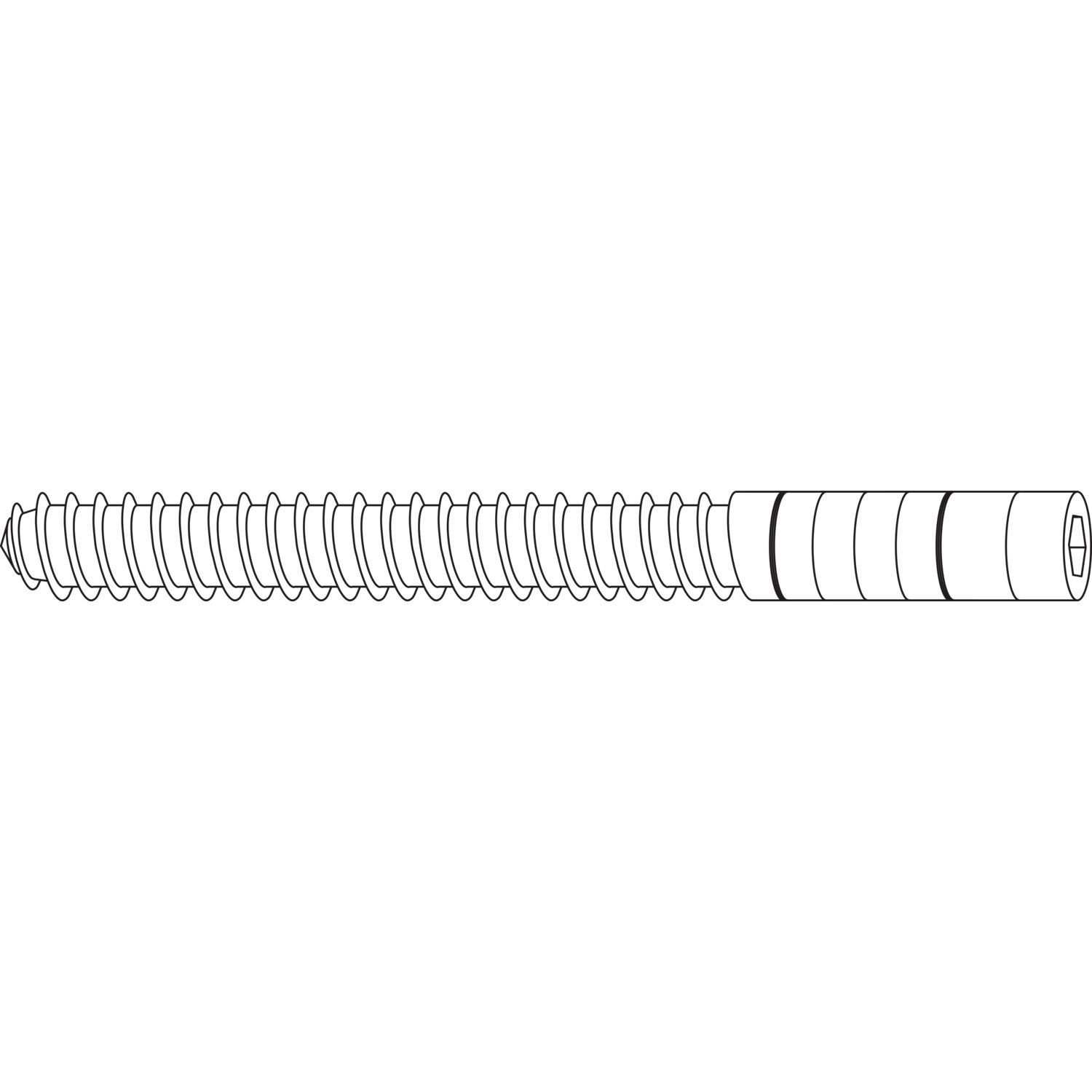 Maco #40234 Rustico Beschlägeträger Größe L265 für Ladenhalter ohne Dübel schwarz