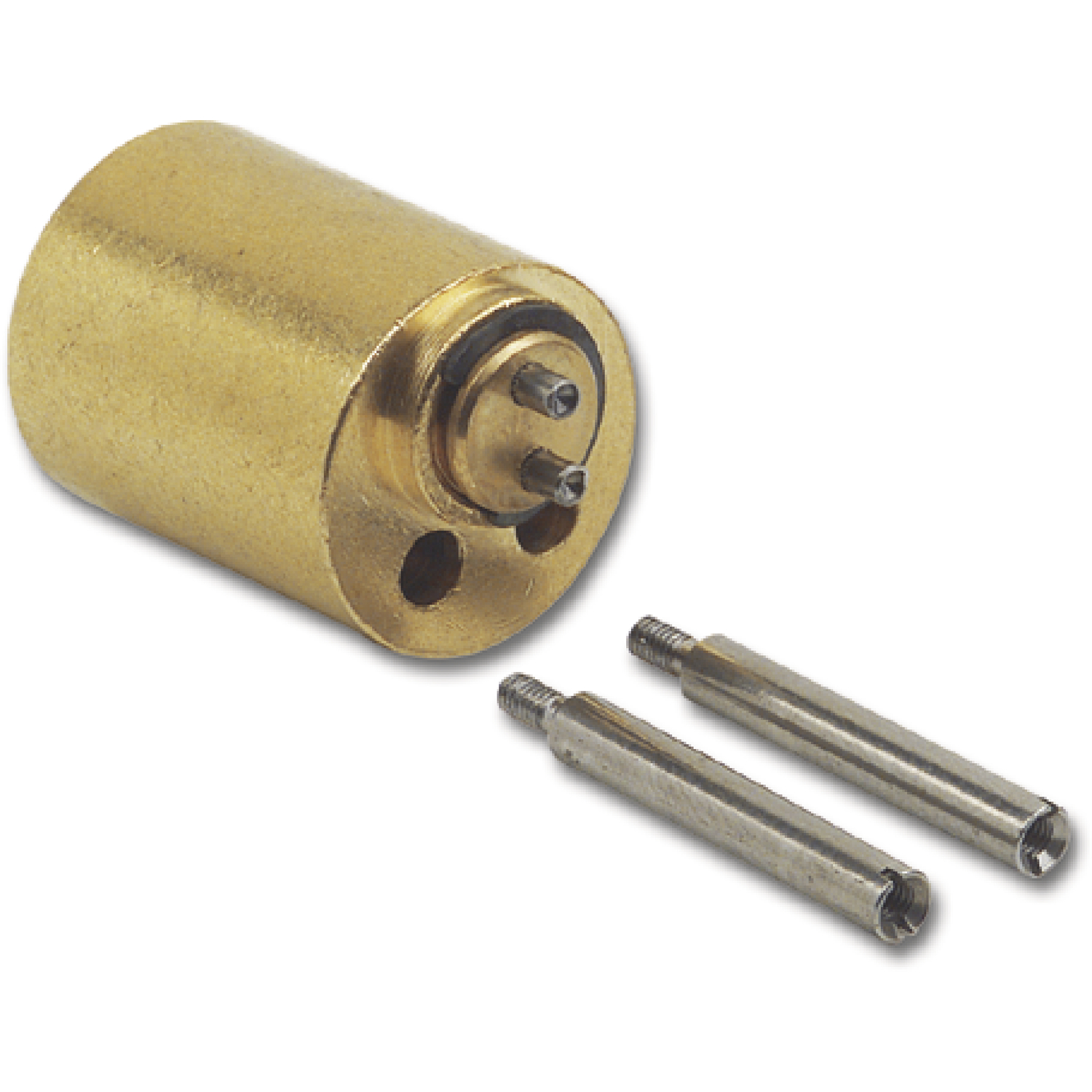 JuNie 7638 ASS Verlängerung für Zylindereinsatz L 17mm Messing blank