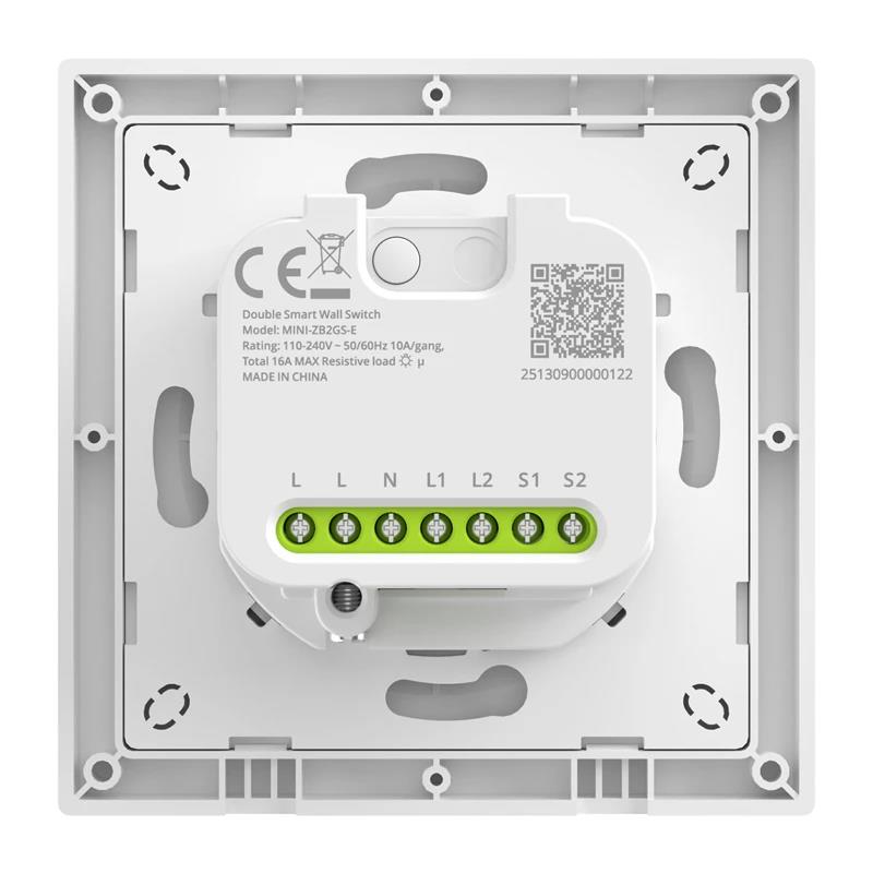 Sonoff Orb-ZBW2 Zigbee Doppelter Intelligenter Wandschalter MINI-ZB2GS-E