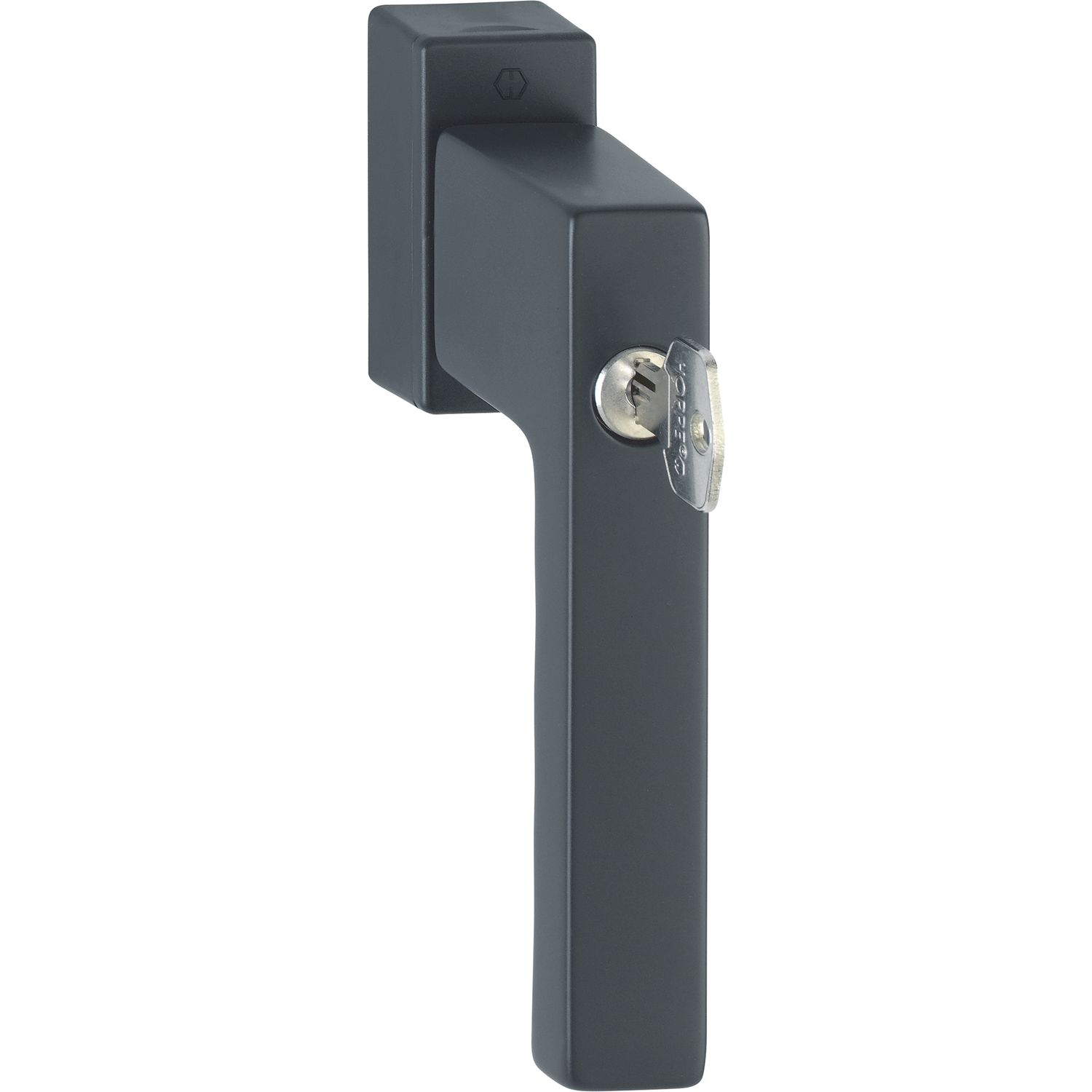 Hoppe Fenstergriff TOULON Sperrzylinder Secustik Vierkant 32-42mm schwarz matt