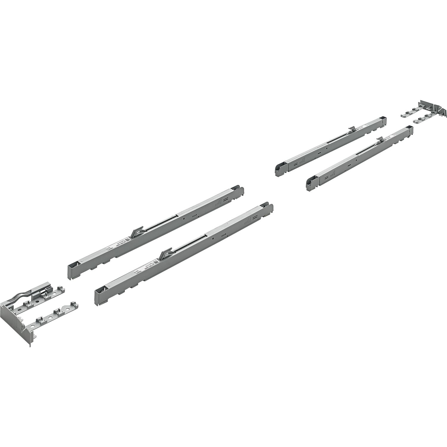 Hettich TopLine XL Silent System Dämpfungs-Set, 3-türig 15-35 kg, grau