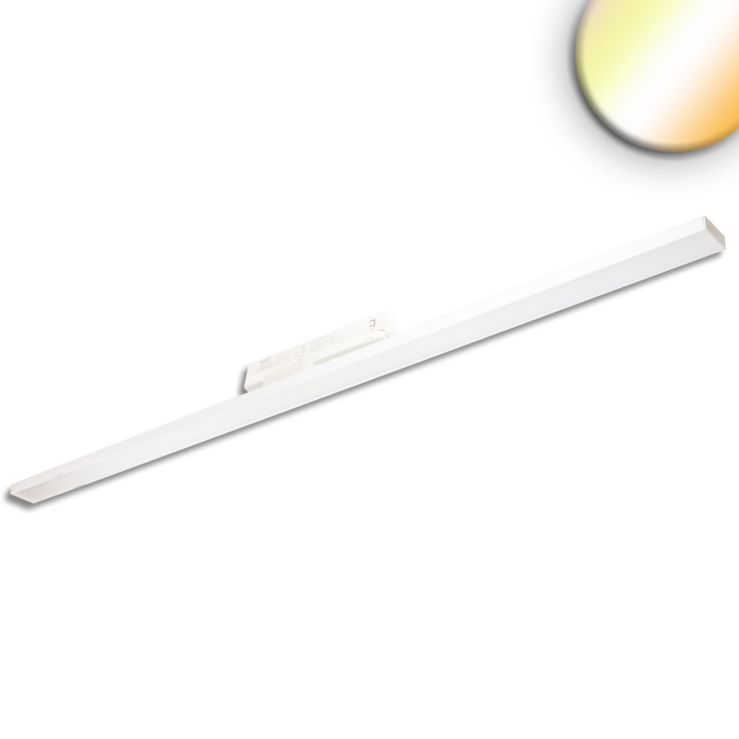 ISOLED 3-PH Linearleuchte prismatisch 120cm 40W weiß 3000|3500|4000K CRI90 DALI dimmbar.
