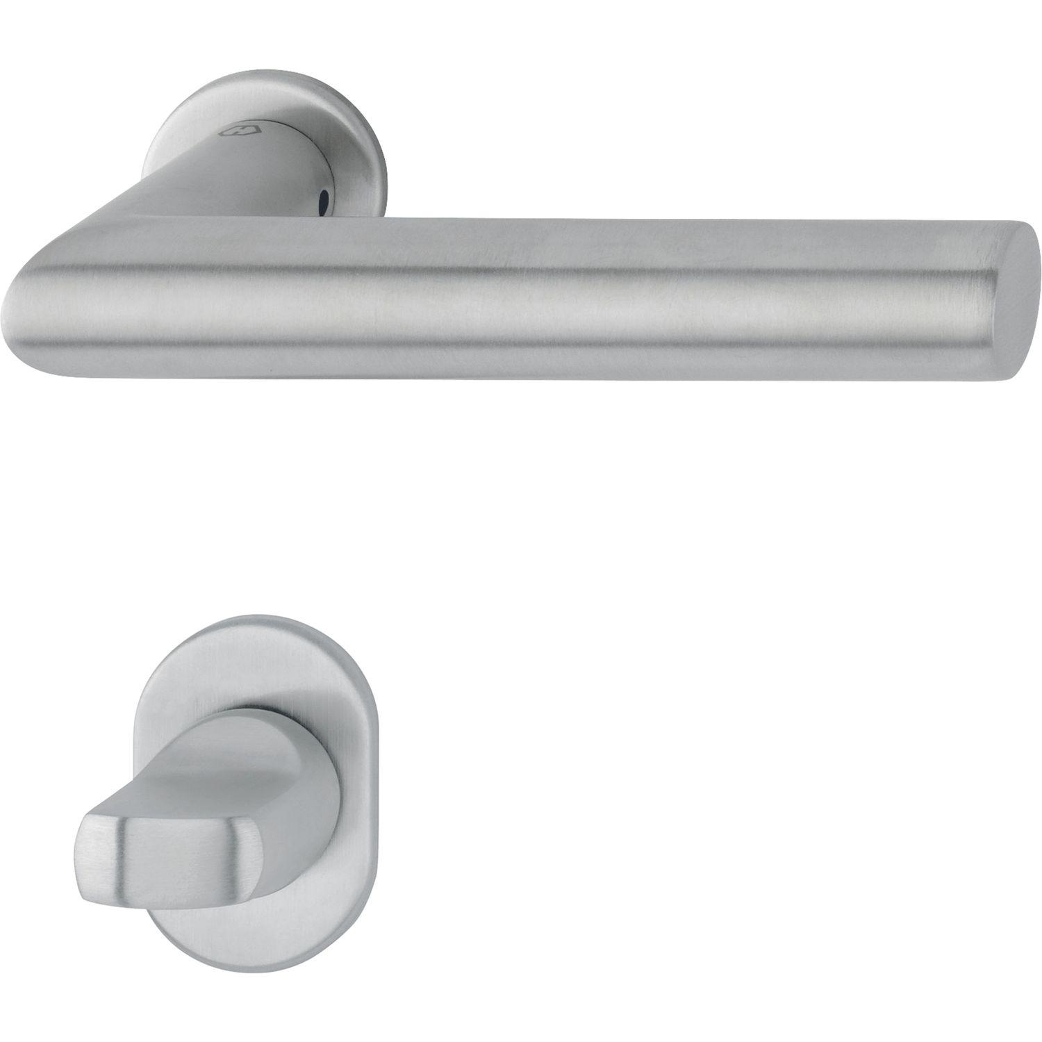 Hoppe HOPPE Drückergarnitur AMSTERDAM - auf mini Rosette WC, 40-45, Edelstahl
