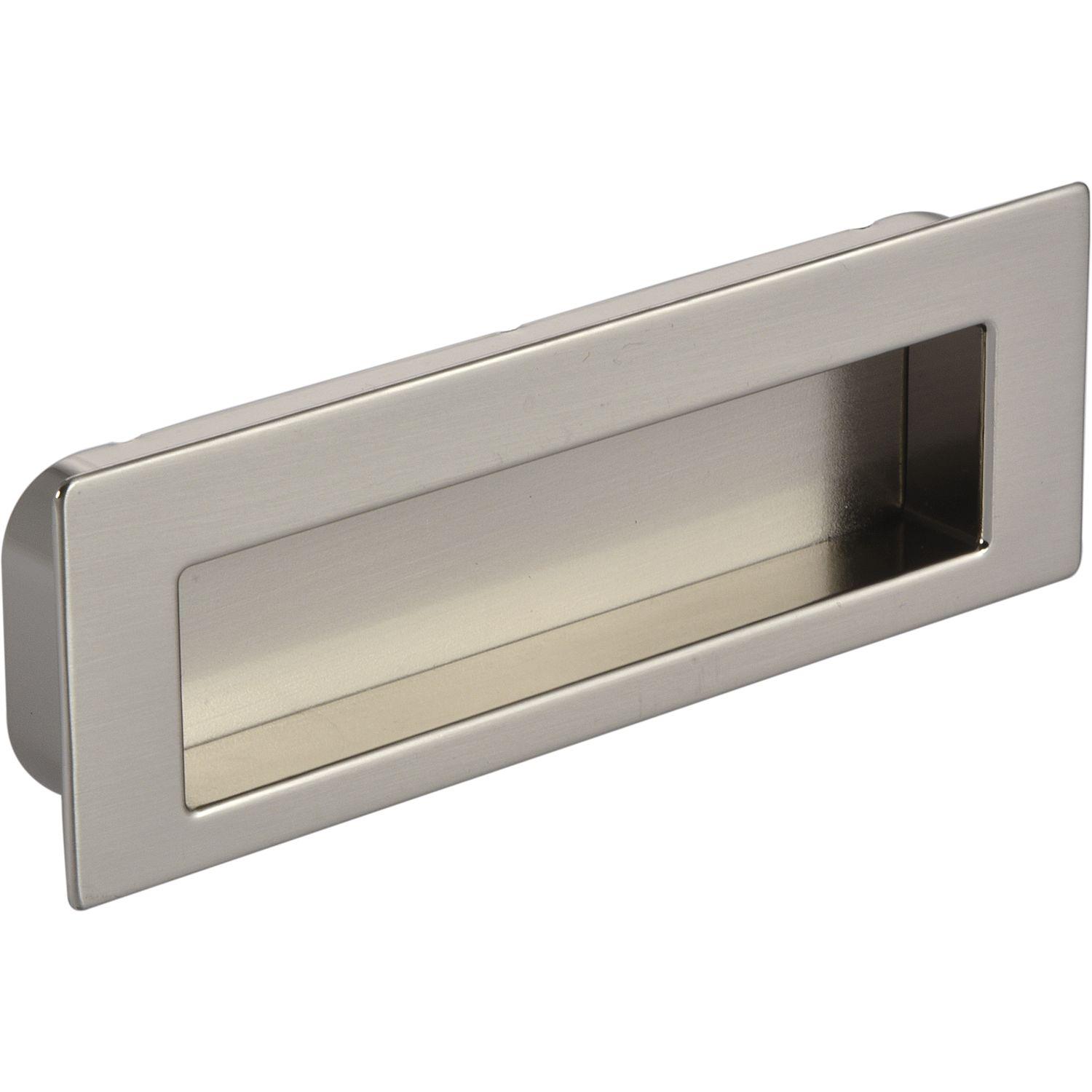 SIRO Muschelgriff Nicola B 112,Einlassmaß 106,5x31mm zink vernickelt feingeschliffen