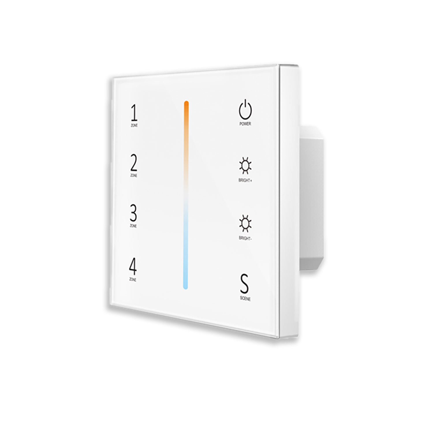 ISOLED Sys-Pro weißdynamische 4 Zonen Einbau-Touch-Fernbedienung + DMX-Output weiß 230V