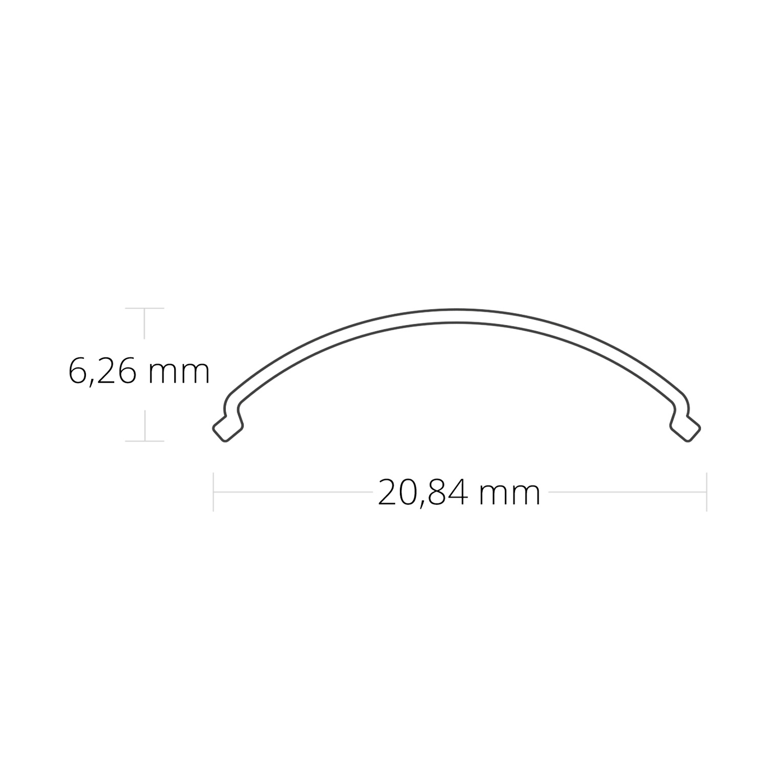 ISOLED Abdeckung COVER49 opal/satiniert 200cm für Profil CORNER10 SLIM