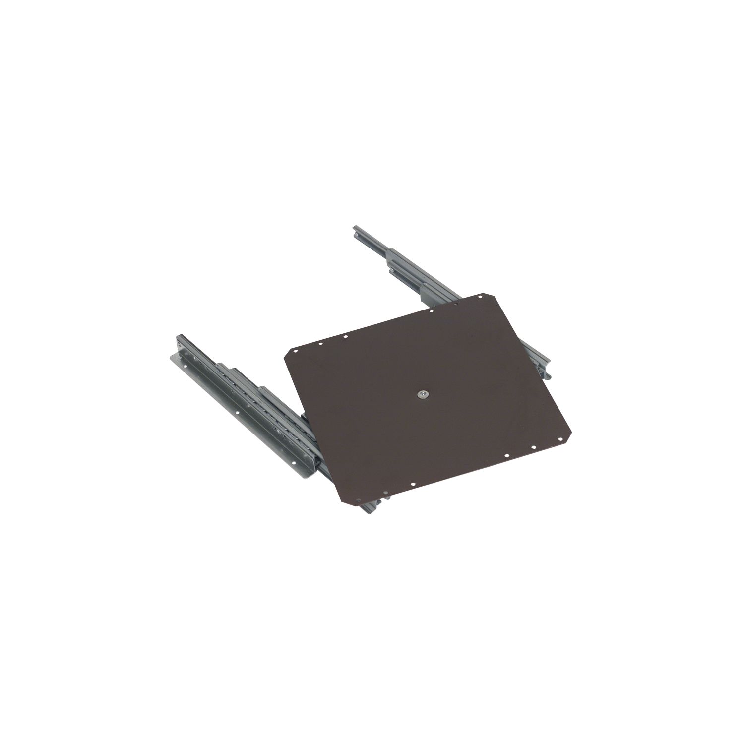 OMGE TV-Vollauszug 320 x 320 mm Stahl schwarz beschichtet