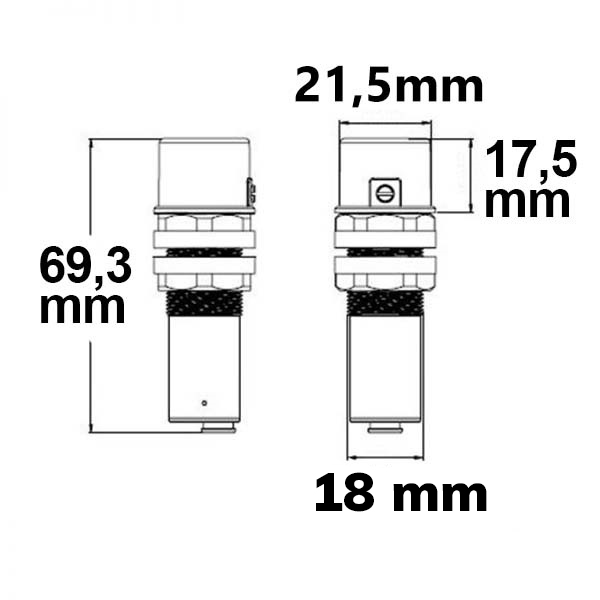 ISOLED Tageslicht Sensor passiv zur Parallelschaltung in aktive 1-10V Steuersignalleitungen