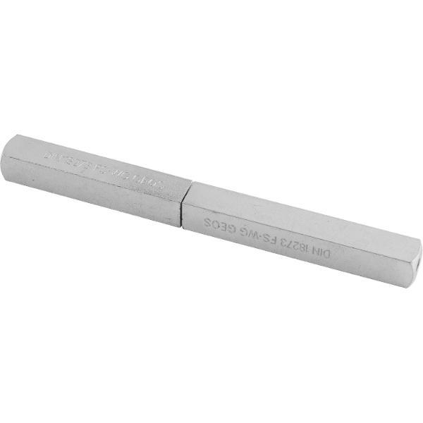Grundmann Drückerstift GEOS 247V geteilt Länge innen 60mm Länge außen 60mm Vierkant 9mm Stahl verzin