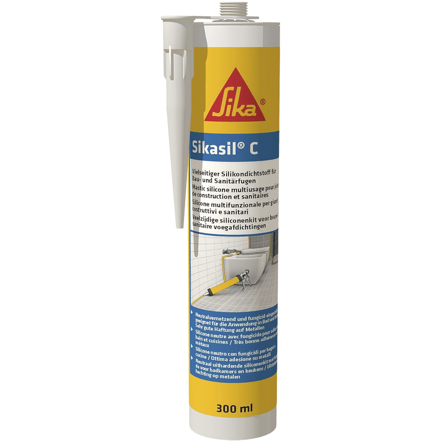 Sika SikasilC Sanitärsilikon 300ml transparent