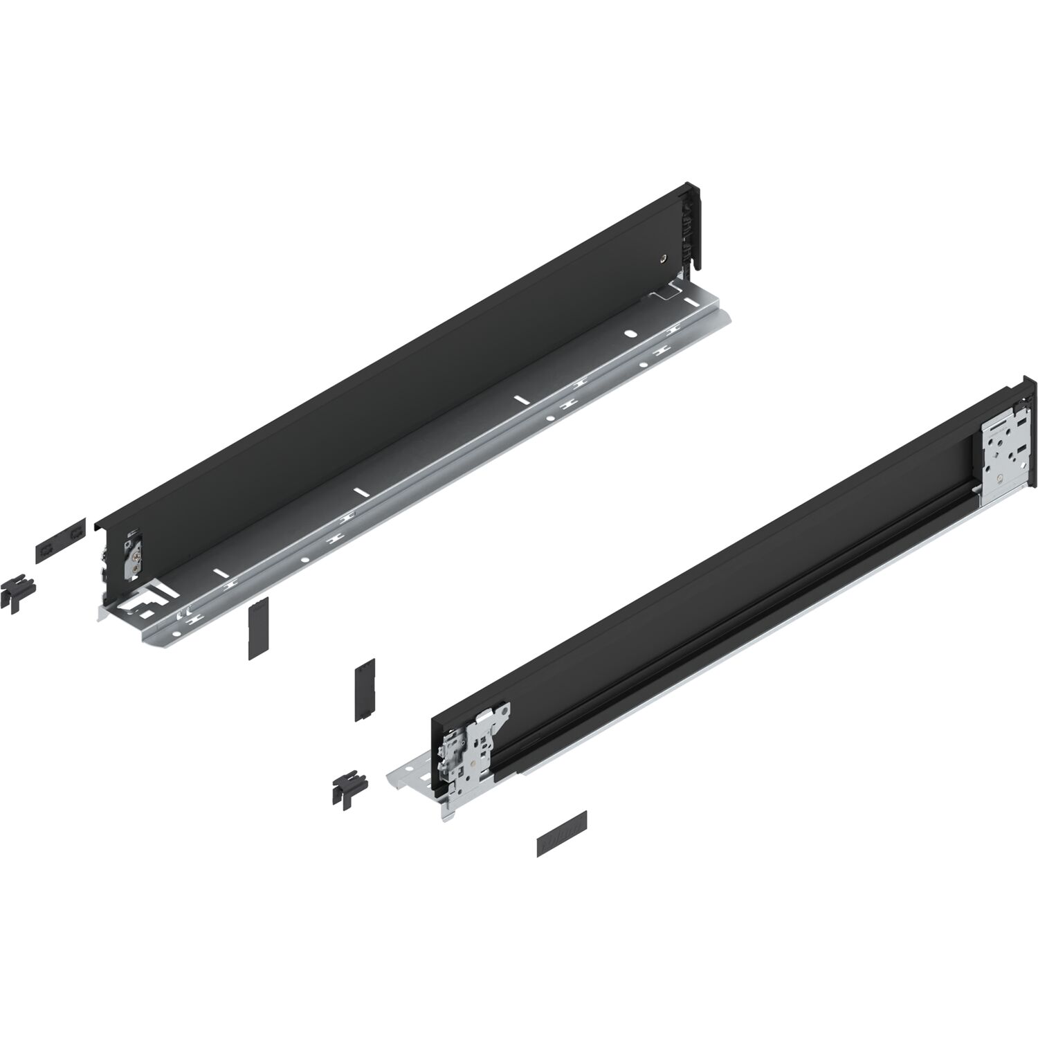 blum LEGRABOX special edition Innenzarge Höhe M, NL 600 mm, Carbonschwarz