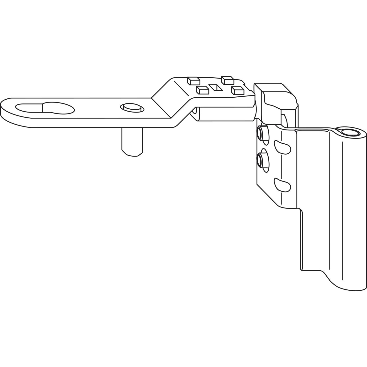 Winkhaus WINKHAUS Drehlagerband DL.K.20-13.LS, 12/20-13V, 130kg, links, silber