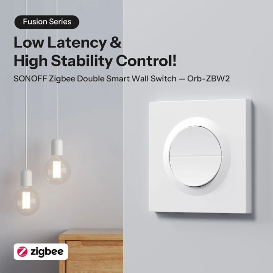 Sonoff Orb-ZBW2 Zigbee Doppelter Intelligenter Wandschalter MINI-ZB2GS-E