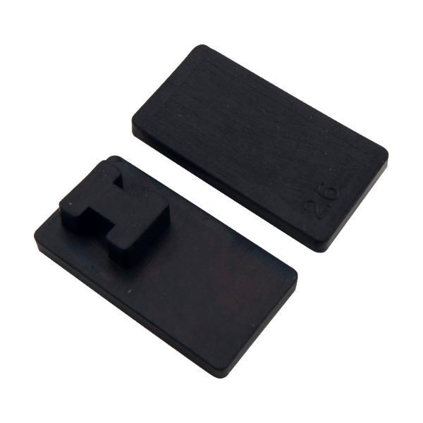 croso Einlage zu Glasklemmbeschlag für 8 mm, Maß 53 x 53 mm