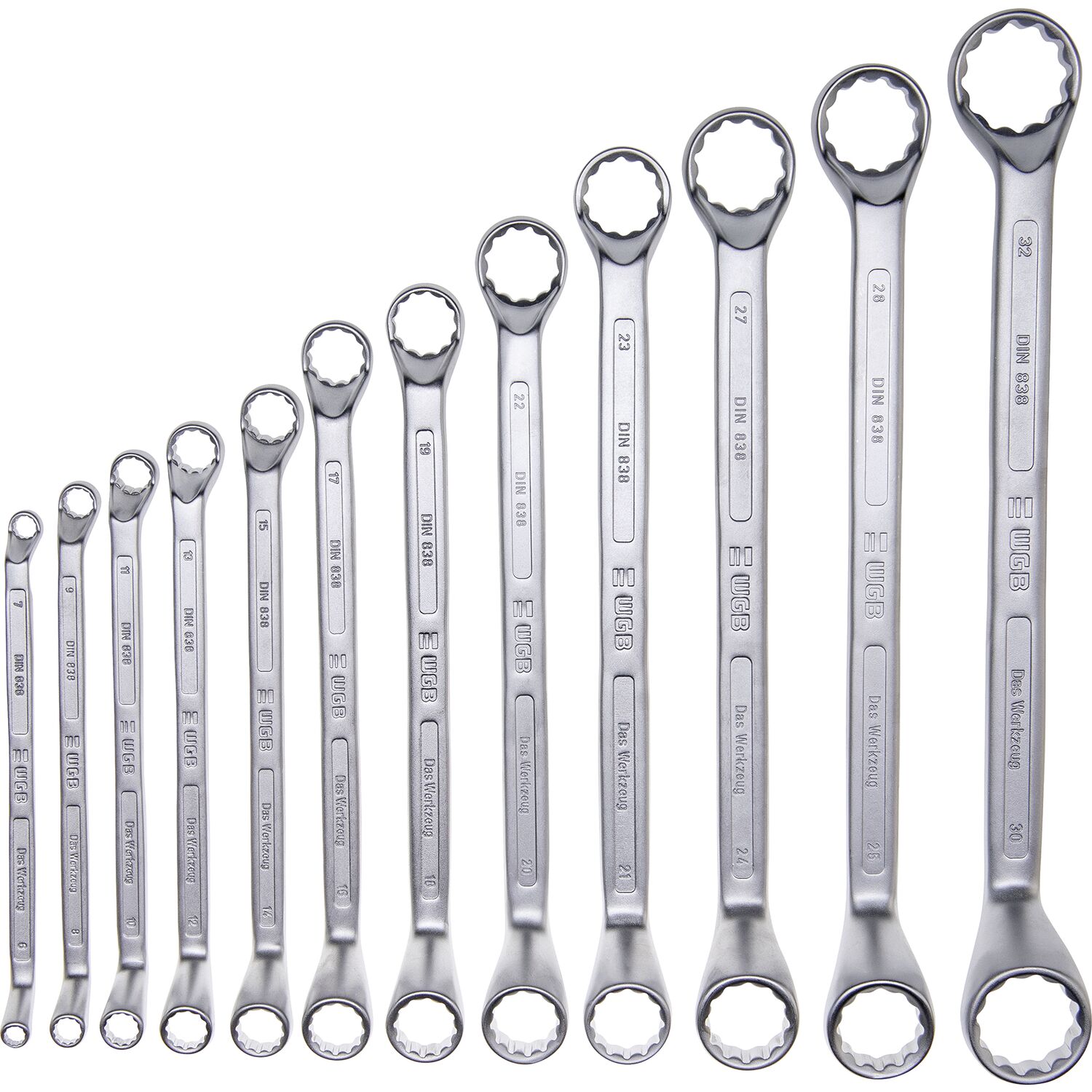 WGB Doppelringschlüssel-Satz DIN838 6-32 mm 11-teilig