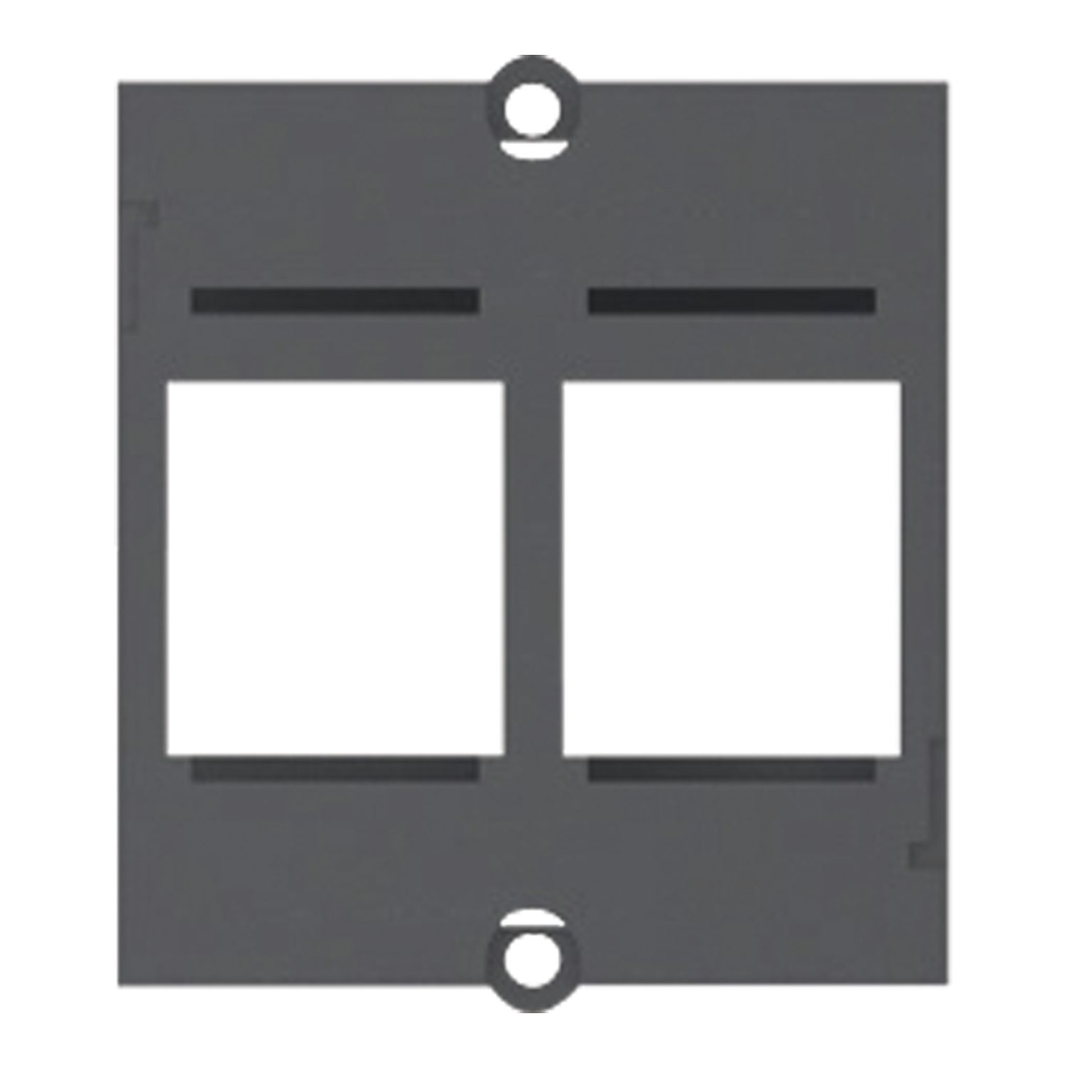 BACHMANN Modul 2x Keystone schwarz BACHMANN Modul 2x Keystone schwarz
